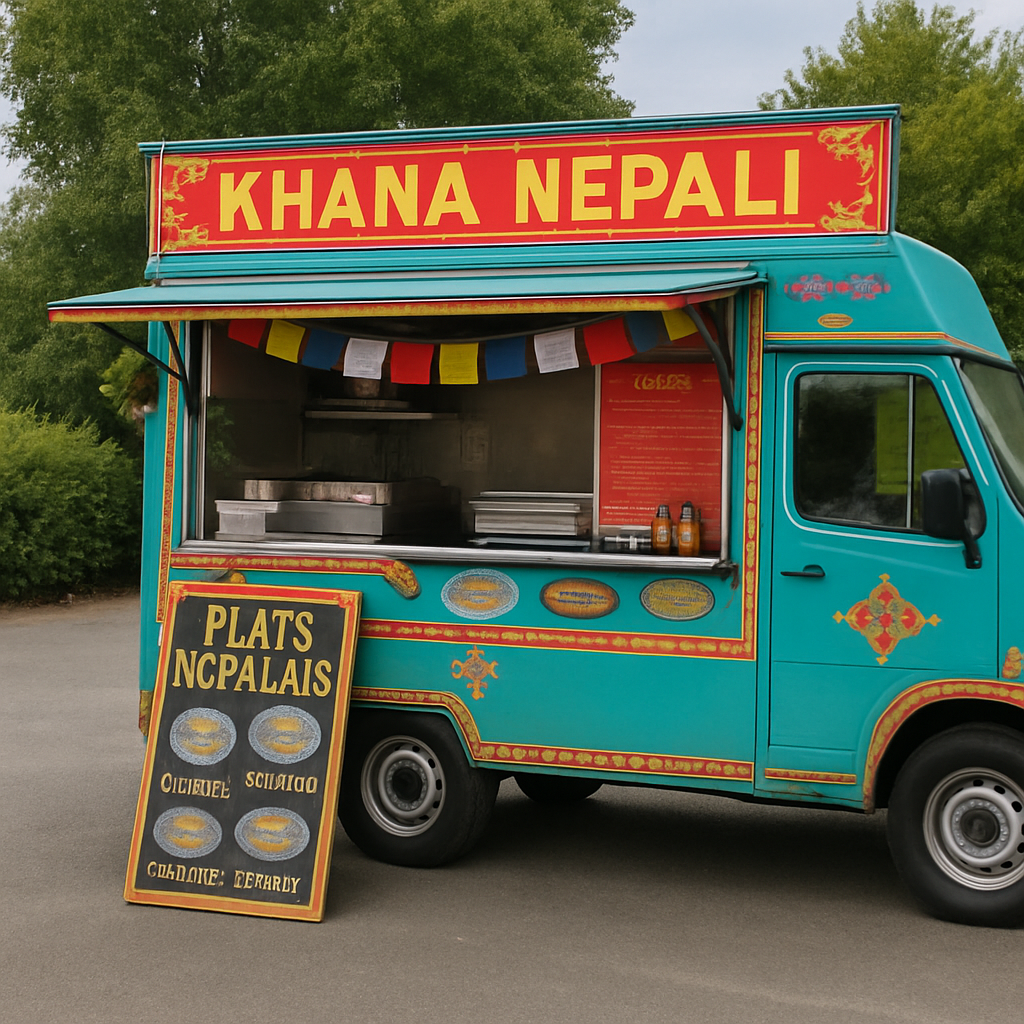 découvrez la gastronomie népalaise authentique grâce à notre food-truck coloré en maine-et-loire. un voyage culinaire unique qui vous fera savourer des plats traditionnels préparés avec passion et créativité.