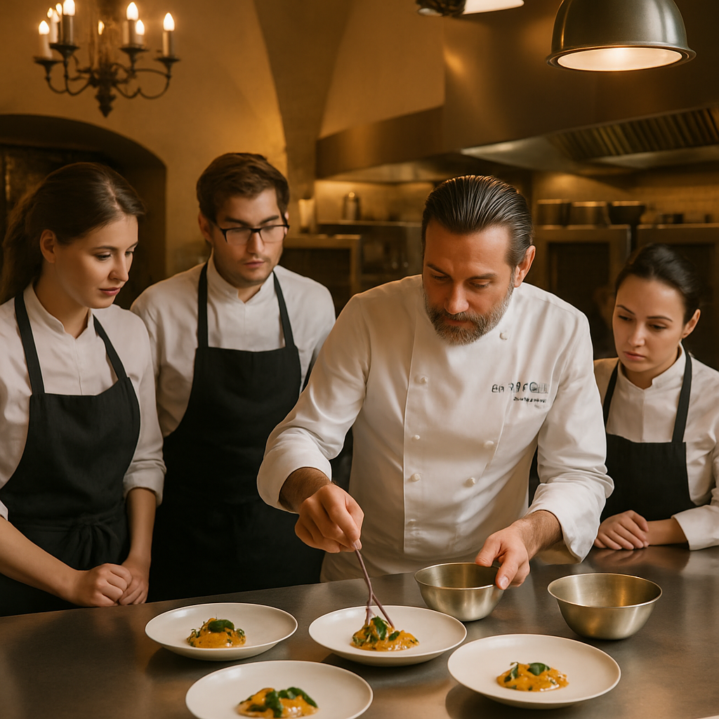 découvrez comment glenn viel et son équipe révolutionnent la gastronomie aux baux à travers des ateliers uniques mêlant art culinaire et œnologie, pour une expérience sensorielle exceptionnelle.