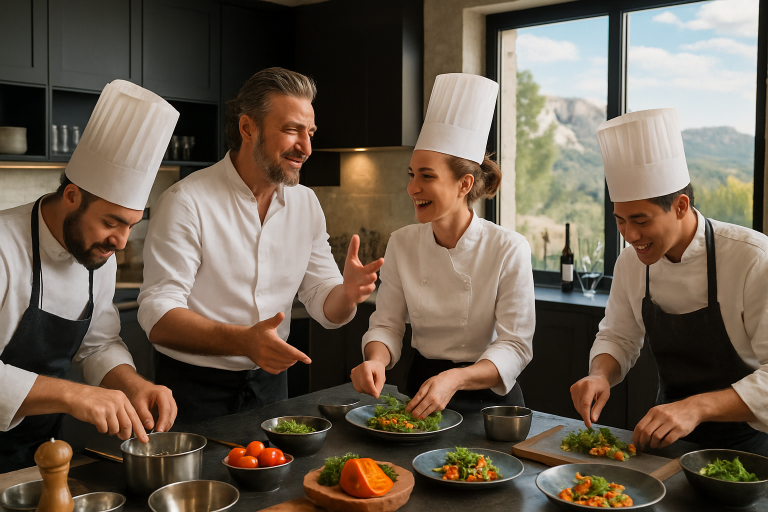 découvrez l’expérience unique proposée par glenn viel et son équipe aux baux : des ateliers innovants mêlant haute gastronomie et œnologie pour explorer de nouveaux horizons culinaires.