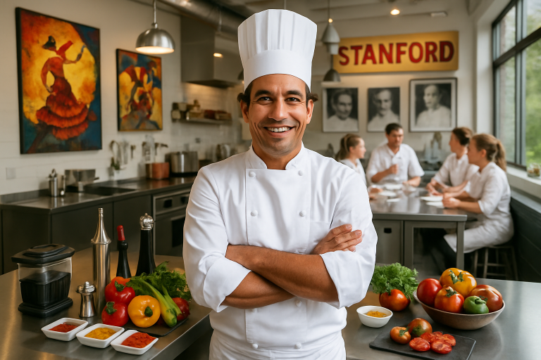 découvrez comment un chef espagnol innovant bouleverse la scène culinaire de stanford en fusionnant tradition et fermentation pour réinventer la gastronomie de demain.