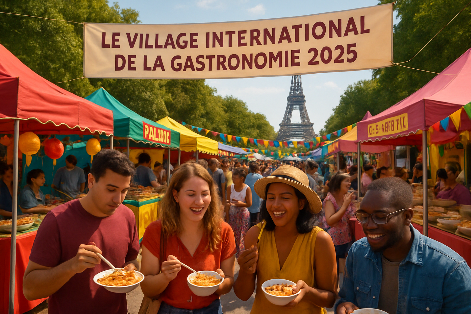 découvrez le village international de la gastronomie à paris en 2025, un événement incontournable pour les amateurs de saveurs du monde, avec des dégustations, ateliers et rencontres gourmandes.