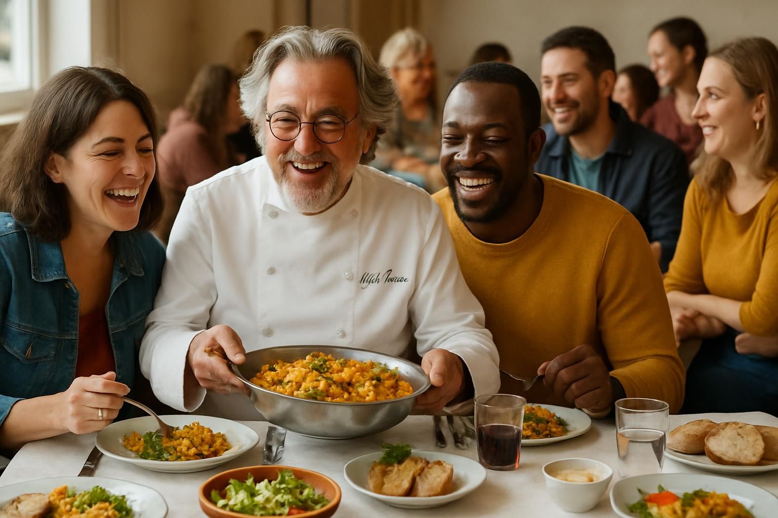 découvrez l'interview de michel trama, chef renommé, qui révèle comment la gastronomie devient un vecteur essentiel de dignité et de chaleur humaine retrouvée.