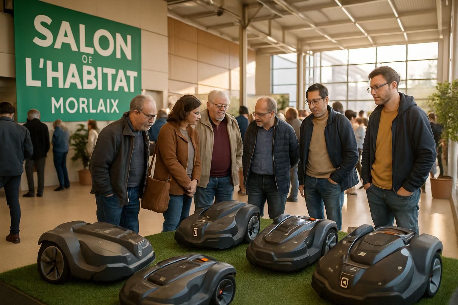 découvrez à morlaix les robots de tonte innovants présentés au salon de l'habitat, des vins et de la gastronomie, alliant technologie et pratiques durables.