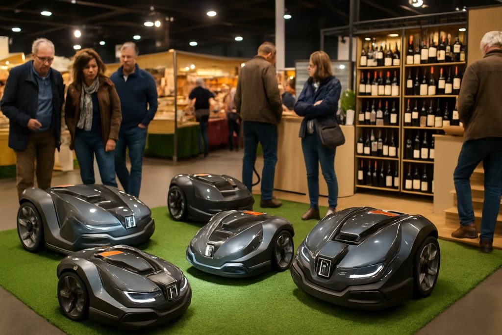 découvrez à morlaix les robots de tonte innovants présentés au salon de l'habitat, des vins et de la gastronomie, où technologie et savoir-faire se rencontrent pour faciliter votre jardinage.
