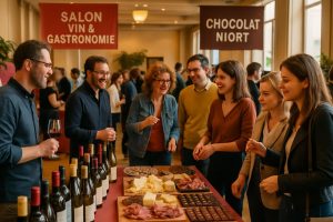 découvrez le salon de niort dédié au vin, à la gastronomie et au chocolat, qui démarre ce samedi 21 mars. une occasion unique de savourer des produits d'exception et de rencontrer des passionnés.