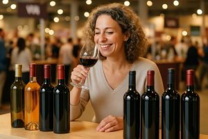 découvrez l'expérience immersive d'une fidèle participante au salon des vins et explorez la joie de trouver son cépage idéal parmi une sélection exceptionnelle.
