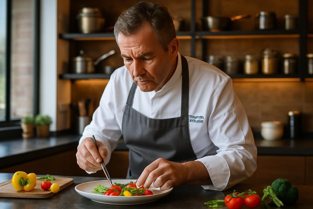 découvrez franck putelat, maître artisan cuisinier à carcassonne, qui partage sa passion et sa vision du métier de chef, une vie riche en expériences et émotions.