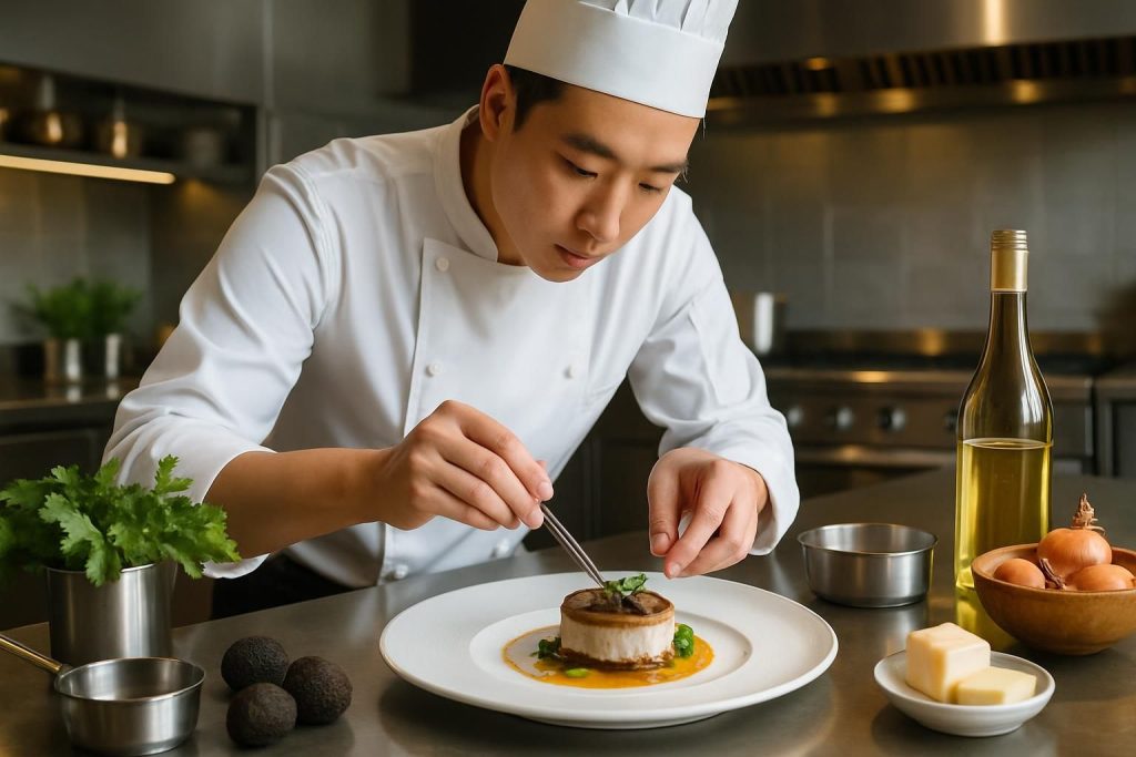 découvrez comment le nouveau chef chinois aspire à intégrer l'art culinaire français, mêlant traditions et innovation pour enrichir la gastronomie.