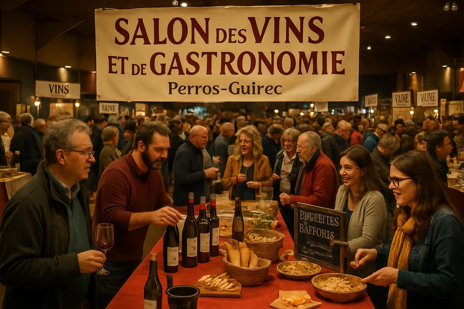 découvrez la dernière édition du salon des vins et de la gastronomie de perros-guirec, organisée par muriel sort, qui signe une expérience culinaire et œnologique mémorable.