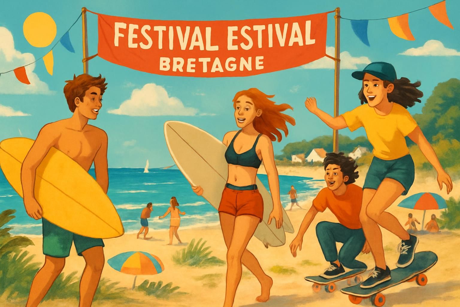 découvrez notre camp d’été en bretagne alliant surf, skate, délices culinaires et shopping pour des vacances inoubliables riches en sensations et découvertes.