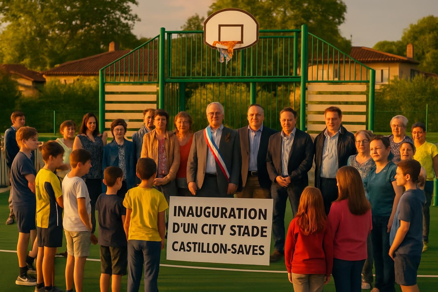 participez aux festivités des intervillages à castillon-savès les 6 et 7 juin avec l'inauguration du city stade et une fête gastronomique au cœur de la communauté.