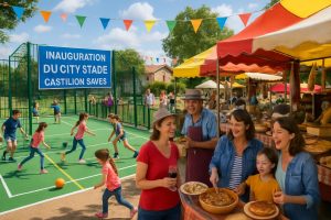 participez à l'inauguration du city stade et à la fête gastronomique à castillon-savès lors des intervillages des 6 et 7 juin, un événement convivial au cœur de la communauté.
