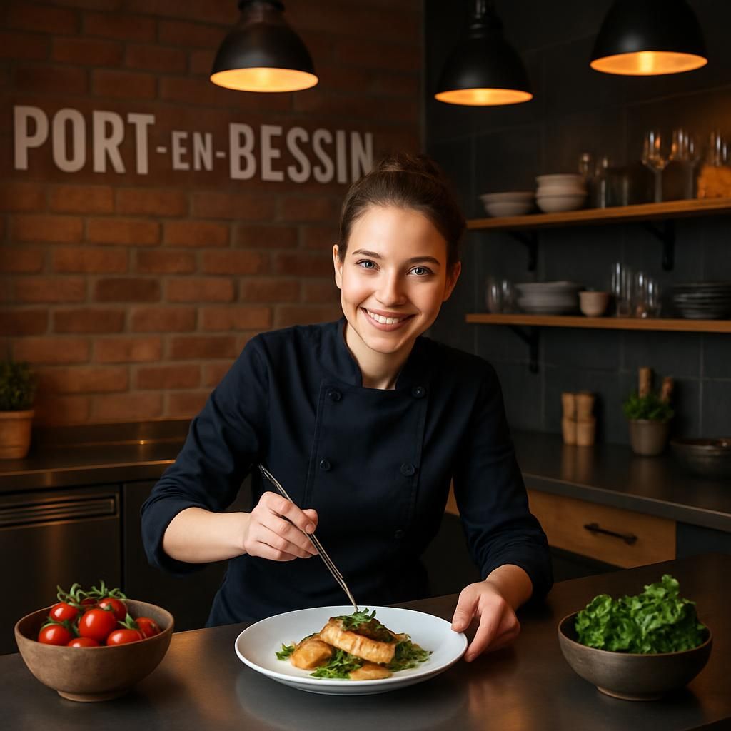 découvrez la gastronomie à port-en-bessin à travers le talent exceptionnel d'emilia feron, la jeune cheffe du restaurant martina, qui sublime chaque plat avec créativité et passion.