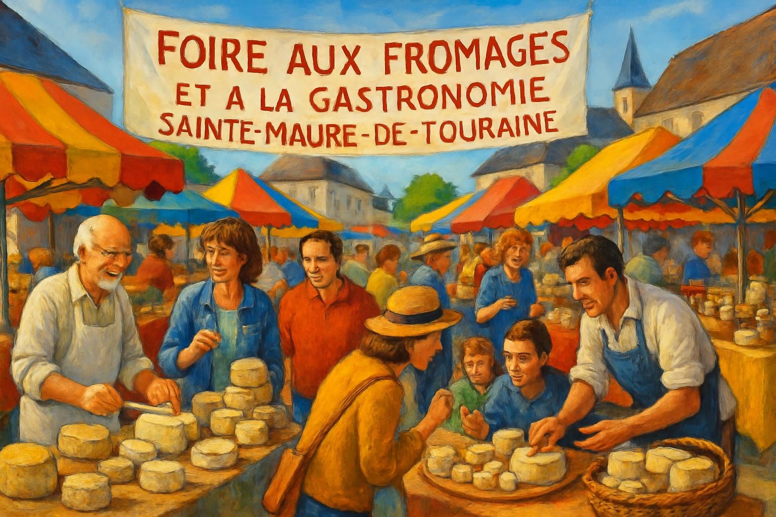découvrez la foire aux fromages et à la gastronomie à sainte-maure-de-touraine, un événement exceptionnel mettant à l'honneur les saveurs locales et les délices du terroir.