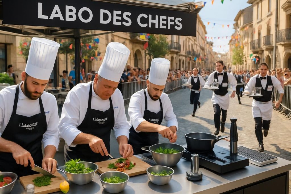 découvrez le festival de valence avec le labo des chefs et vivez l'effervescence de la mythique course des garçons de café, un événement exceptionnel alliant gastronomie et tradition.