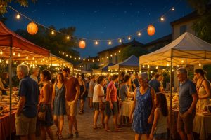 découvrez les marchés nocturnes d'aiguillon chaque jeudi soir tout l'été : artisanat local, produits frais et animations conviviales au cœur de la ville.