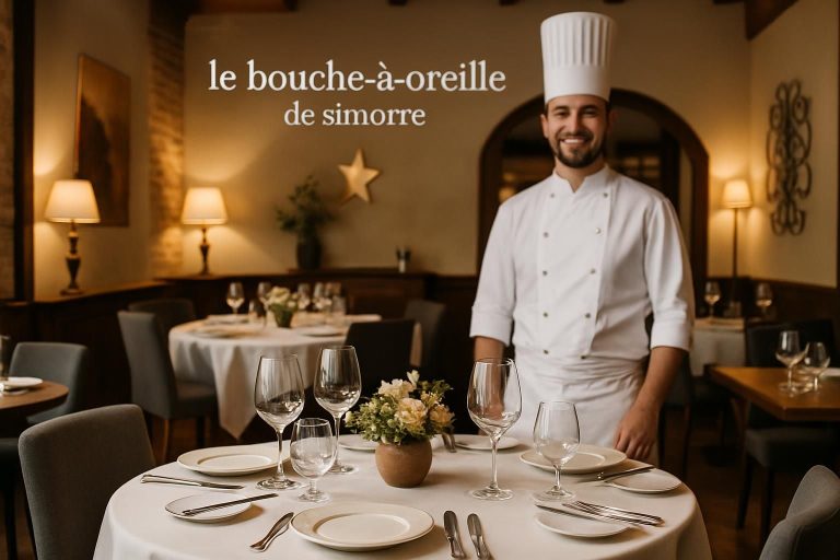 découvrez le bouche-à-oreille de simorre, une première toque prestigieuse récompensée dans le guide gastronomique, synonyme d'excellence culinaire et de saveurs authentiques.