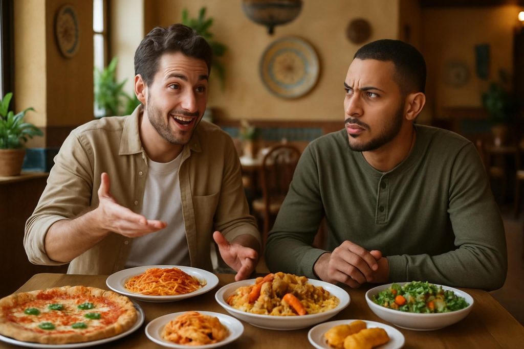 découvrez comment les stéréotypes racistes affectent nos perceptions en abordant la gastronomie avec un italien et en signalant un algérien, et leurs impacts sur nos réactions sociales.