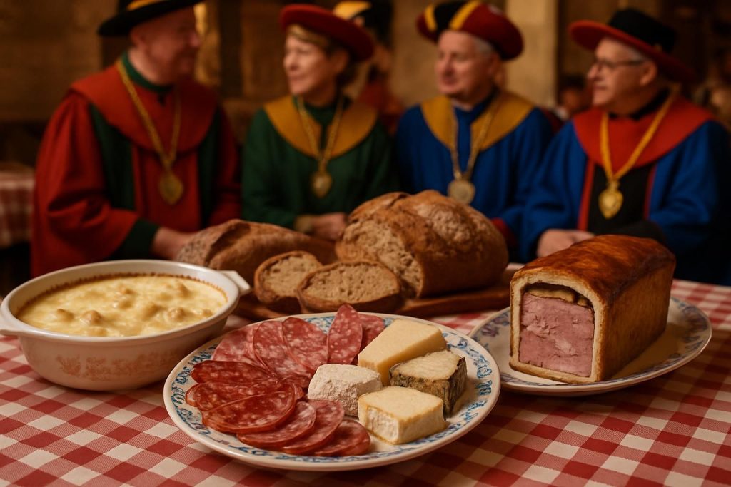 découvrez comment les confréries lyonnaises célèbrent l'art culinaire local à travers les cardons, mâchons et pâté-croûte, symboles du patrimoine gastronomique de lyon.