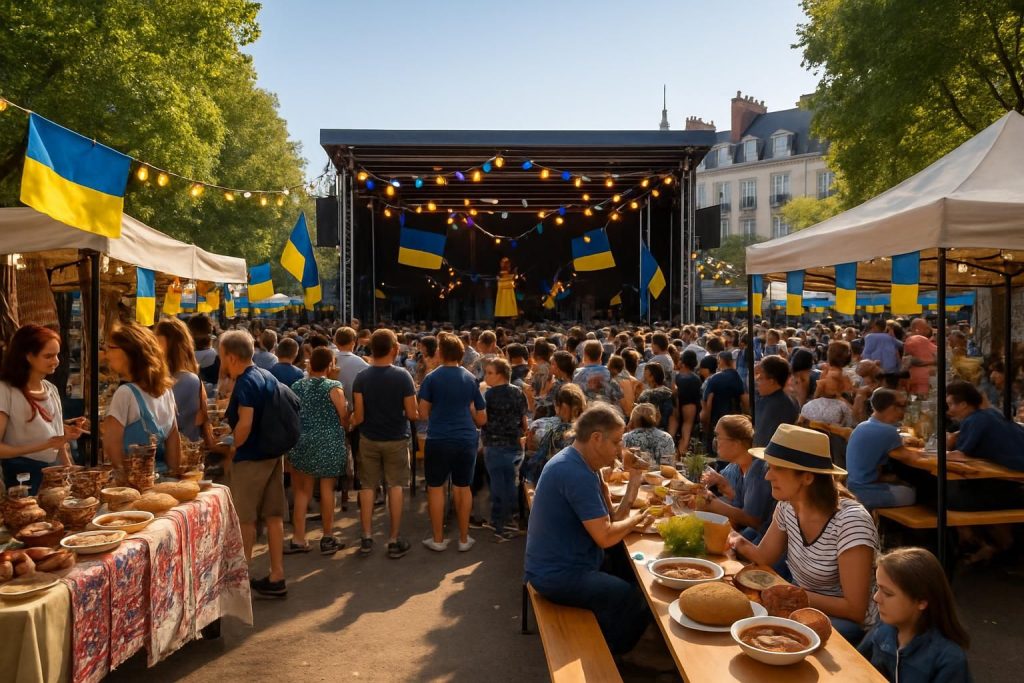 découvrez le festival vibrant de nantes célébrant l'indépendance ukrainienne avec des concerts envoûtants, de l'artisanat authentique et des saveurs gastronomiques uniques.