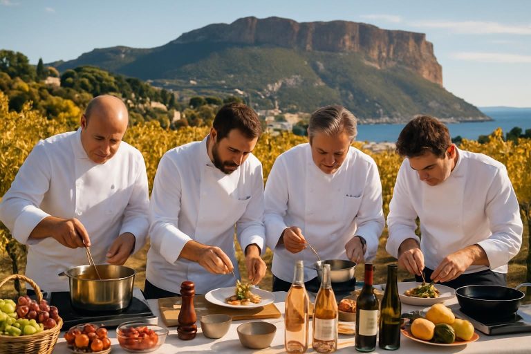 du 25 au 27 septembre à cassis, découvrez les vendanges étoilées, un événement gastronomique exceptionnel réunissant des chefs de renom pour une célébration culinaire inoubliable.