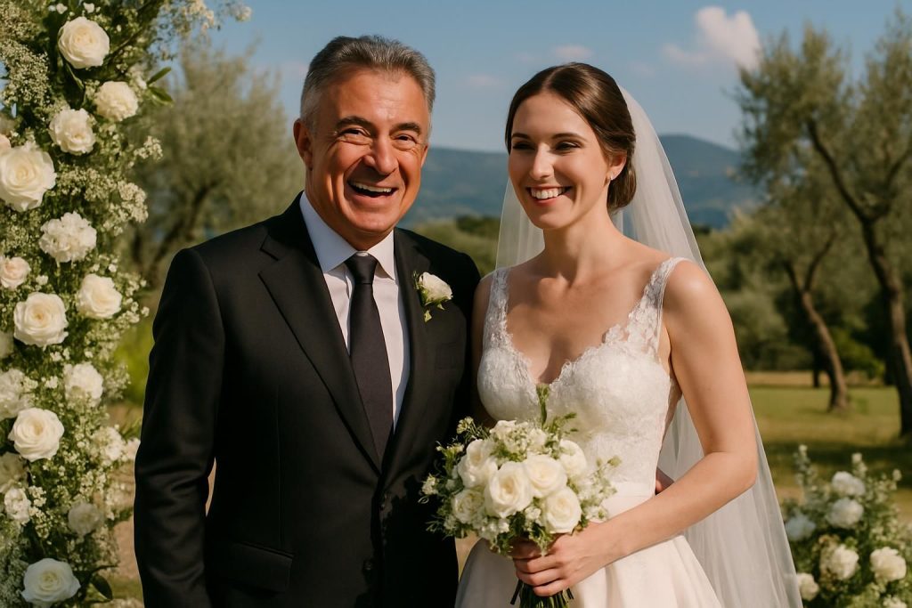 jean alesi, ancien champion de formule 1, illumine la scène à 62 ans avec un mariage féérique en italie aux côtés de la charmante ania.
