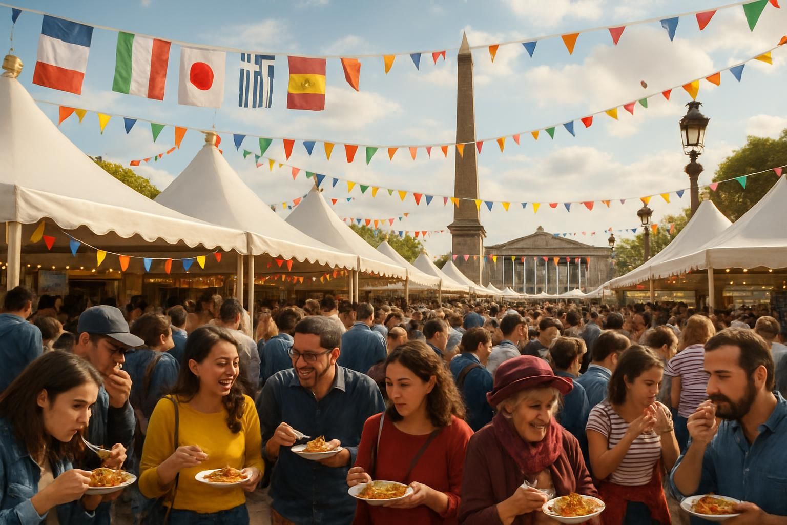 découvrez le monde à table à la concorde, une célébration de dix ans de saveurs et de cultures culinaires au village international de la gastronomie. un événement incontournable pour les passionnés de gastronomie du monde entier.