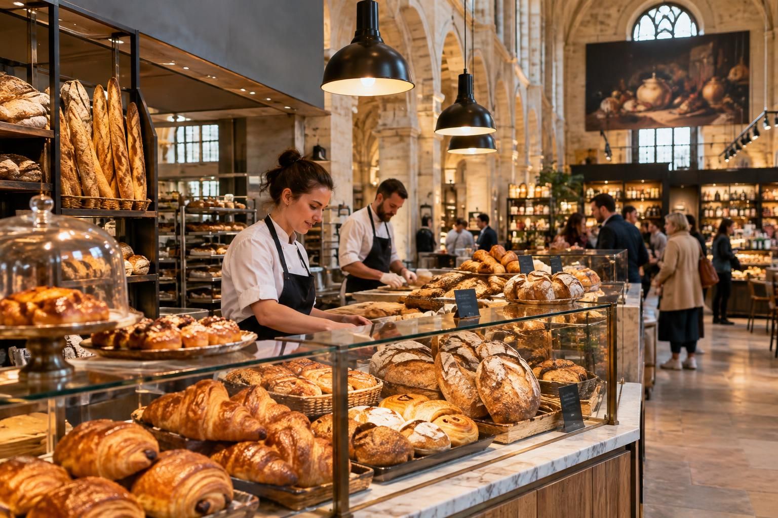à la cité de la gastronomie de dijon, les commerces encore ouverts résistent aux difficultés et veulent croire en l’avenir.